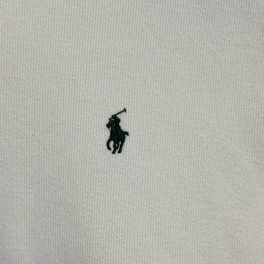 Polo Ralph Lauren Quarter Zip Pullover Mens Cream Mock Neck Old Money Preppy XL